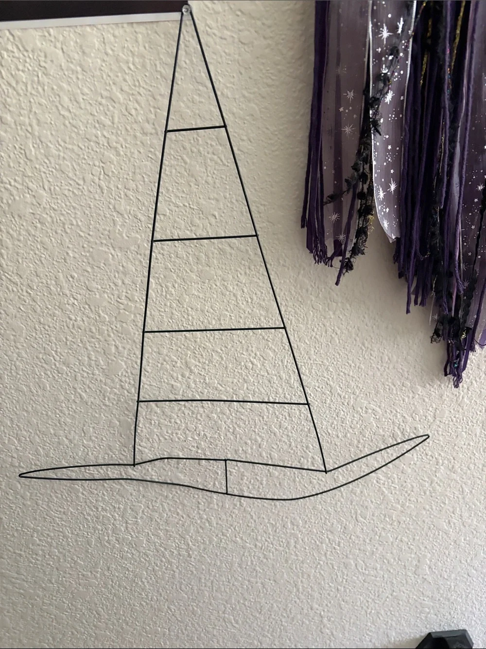 This Listing is for 2 Wire “Witch Hat”Wreaths for DIY Halloween crafting.